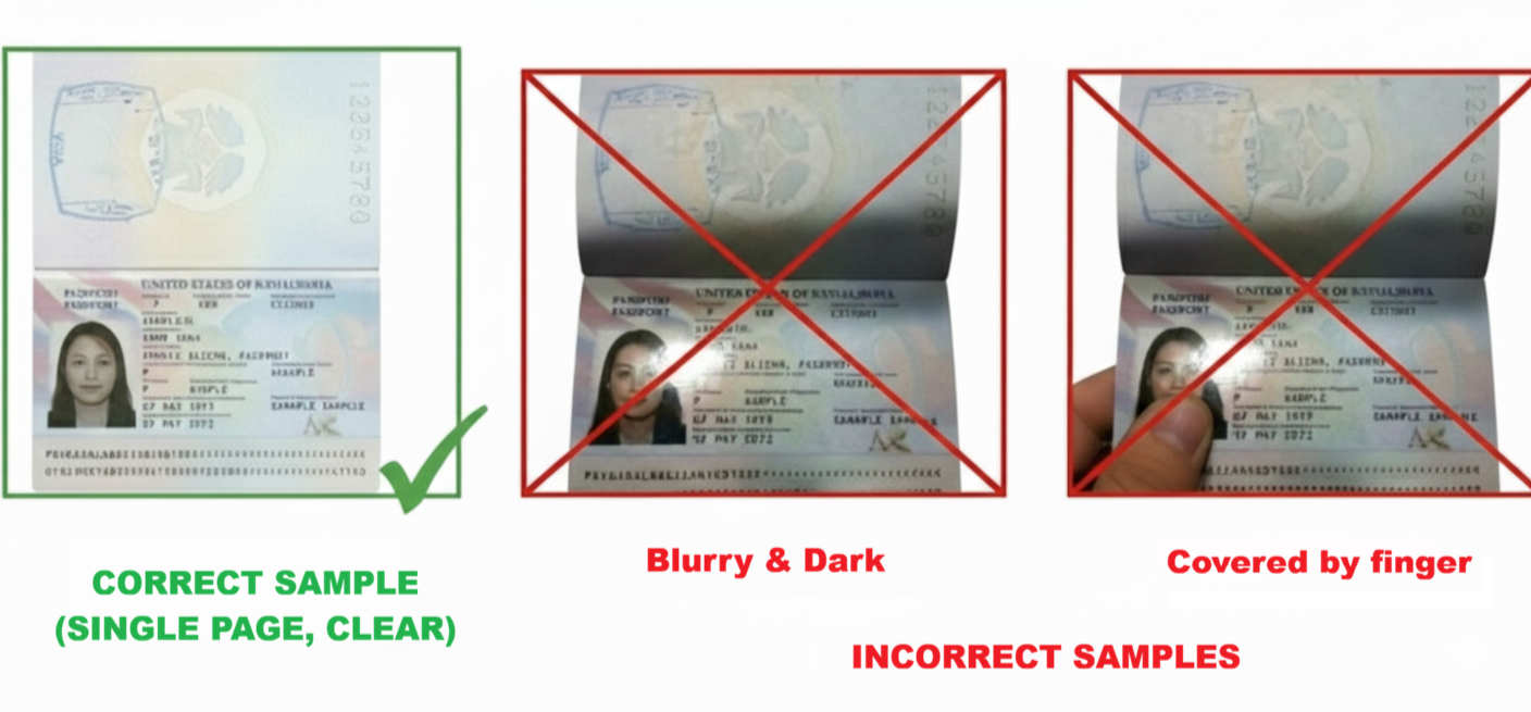 Passport scan standard example